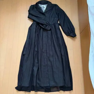 jouetie 블랙 체크 무늬 스커트 벨트 포함