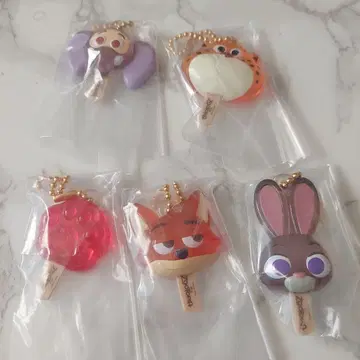 주토피아 아이스캔디 참 세미 컴프 5종 세트