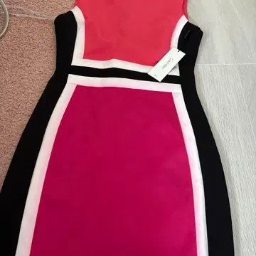 캘빈클라인 슬리브리스 원피스 핑크 선착순