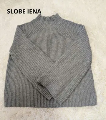 SLOBE IENA 그레이 니트 스웨터 긴팔 터틀넥