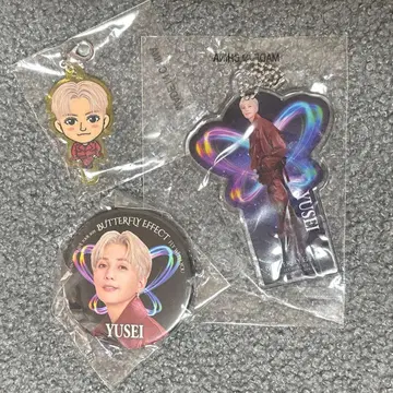 FANTASTICS 야기 유세이 가챠 캡슐 클리어 참 캔뱃지