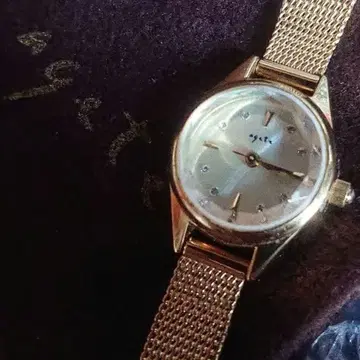 agete 아가트 로즈 골드 쿼츠 여성용 손목시계 신규 배터리 작동