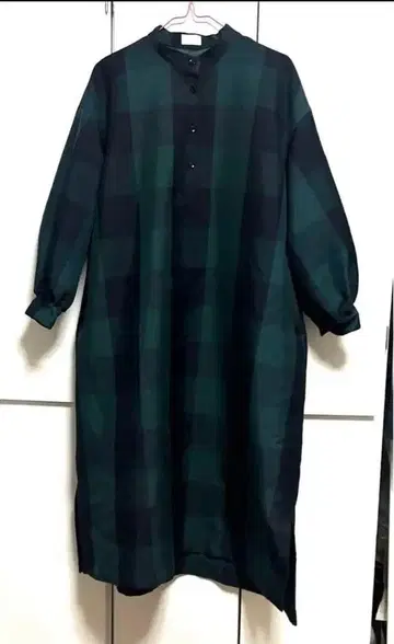 SONO 체크 볼륨 원피스