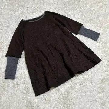 Y's 와이즈 이소재 도킹 튜닉 원피스 주름 가공 빈티지 1