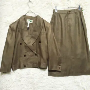 장 폴 고티에 빈티지 셋업 스커트 린넨 더블 버튼 7