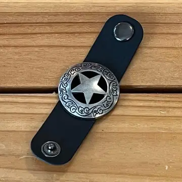 [ 미사용 새상품 ] 스카프 버클 펜타그램 네이비 콘초