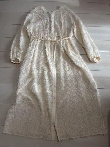 Ray BEAMS 프린지 리본 벨트 원피스