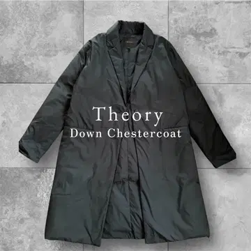 Theory 다운 체스터 코트 블랙 M