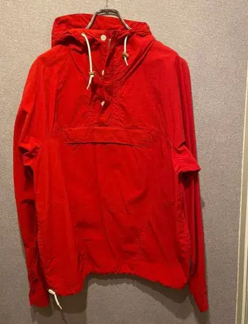 새상품급 Battenwear 레드 아노락 자켓 M