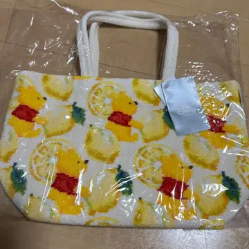 새상품 FEILER 페이러 푸우 디즈니 레몬 백