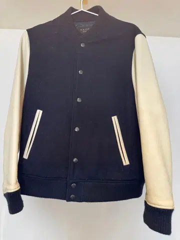 Radmess 바시티 자켓 네이비/화이트 M