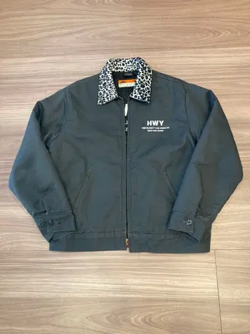 HWY 레오파드 옷깃 워크 자켓 디키즈 Dickies 택 L