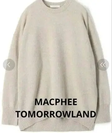 맥피 MACPHEE 라무 캐시미어 하이 게이지 풀오버 넥 크루오버 S