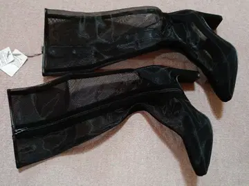 SNIDEL 스나이델 23AW 메쉬 롱 부츠 택 포함