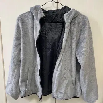 후드 부착 나일론 플리스 자켓