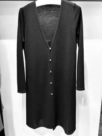 [ 엘리츠 ] 울 블랙 롱 가디건