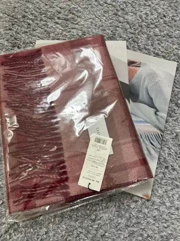 캐시미어 머플러 리버서블 [ 무지 / 체크 무늬 ] 30cmx186cm