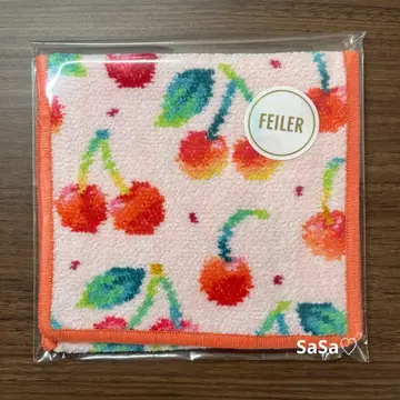 러브러리 바이 페일러 FEILER 손수건 파우치 체리 도트