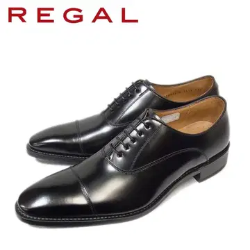 [컨디션 최상] REGAL 비즈니스 슈즈 스트레이트 팁 블랙