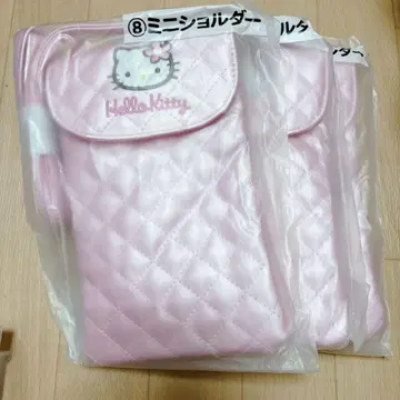 헬로키티 행운 복권 핑크 퀼트 미니 숄더