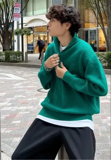 nugu 하프 지퍼 니트