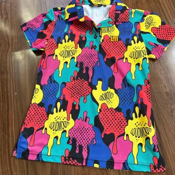 LOUDMOUTH 여성용 피케 셔츠 컬러풀 피케 셔츠 M