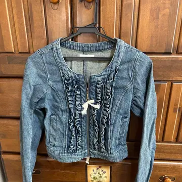 [레어] LIZLISA 프릴 데님 자켓