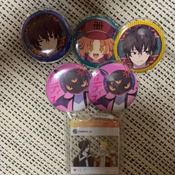 원만해결 염마쨩 혼혈의 카레코레 캔뱃지 아크릴 키링