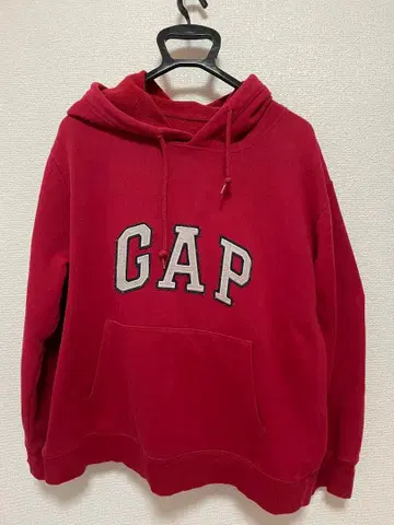 GAP 빨간색 플리스 후드티
