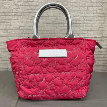 PICONE 핑크 퀼팅 토트백