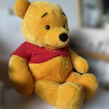 레어템 푸우 봉제 인형 퍼펫 새상품급