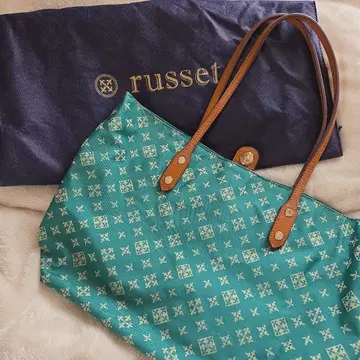 russet 터콰이즈 토트백