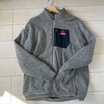 CANTERBURY 그레이 플리스 자켓