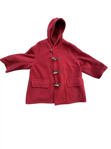 80s 빨간색 더플 코트