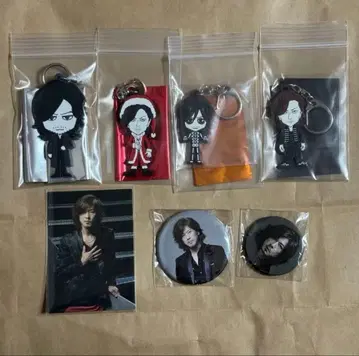 BUCK-TICK 호시노 히데히코 히데 랜덤 계열 7종 세트 러버 키링