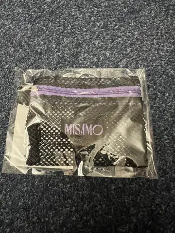 미사모 오토 튤 미니 파우치 키링 사나