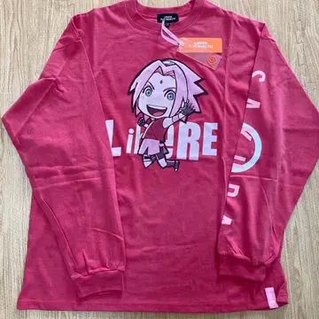 [미사용품] NARUTO 사쿠라 긴팔 T셔츠 핑크