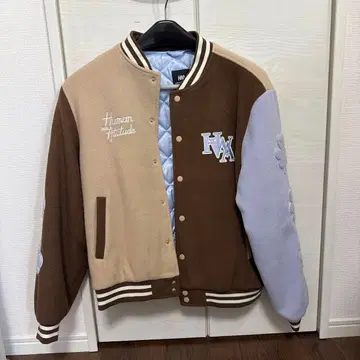 HUMAN WITH ATTITUDE 바시티 자켓 L