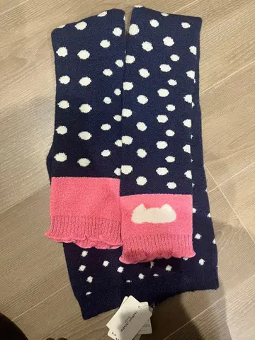 새상품 Wacoal 와코루 츠모리치사토 도트 무늬 룸웨어 네이비