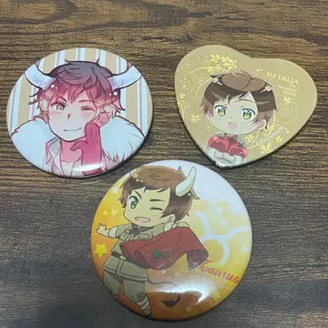 3개 세트 헤타리아 캔뱃지 하트형 츠노타리아 스페인 이벤트 기념