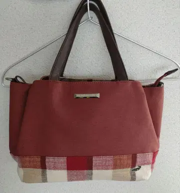 Crocodile 크로커다일 체크 무늬 토트백