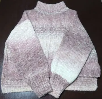 [ anySis ] 핑크 터틀넥 스웨터