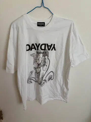 DAYDAY 그래픽 T셔츠 L 화이트