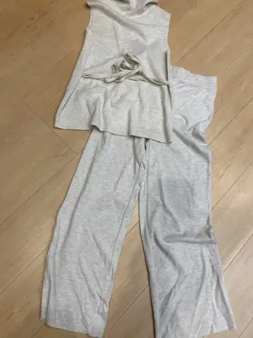 ZARA 그레이 썸머 셋업 S