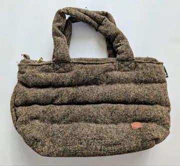 ROOTOTE 브라운 계열 퀼팅 토트백