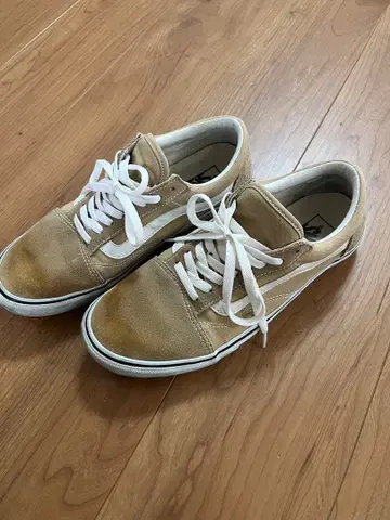 Vans 베이지 스웨이드 스니커즈 반스 올드스쿨