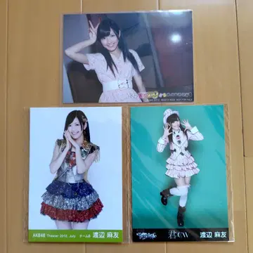 AKB48 와타나베 마유 린넨 브로마이드 3장 세트