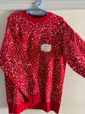 FAT EDUMAKASHON 스플래터 패턴 빨간색