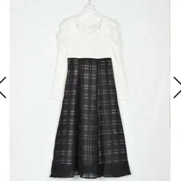 evelyn 리브 편직 OP 원피스