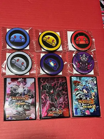 오레카 배틀 2 서장 복권 캔뱃지 & 카드 슬리브 세트